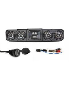 SSV Works Overhead Sound Bar With RCA Harness And AUX/USB Add-On For Polaris Ranger 18-22