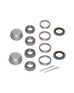 Pair Of Trailer Bearing Repair Kits For 1 Inch Straight Spindles - 2 Sets