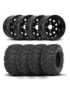 ITP Delta Steel 12" Wheels And Blackwater Evolution Tires [26x11-12]