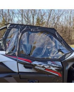Falcon Ridge Black Canvas Soft Upper Doors With Zipper For Kawasaki Teryx 2020-2022