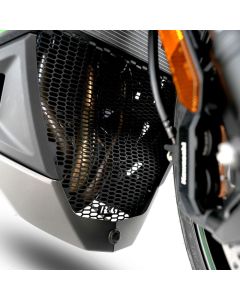 R&G Racing Black Pro Downpipe Grill For 2024-2024 Kawasaki Ninja 1000SX ZX1000