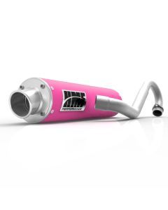 HMF Muffler Can-Am Outlander L 15-22 Pink Performance Full System Exhaust Turn Down End Cap