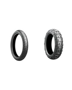 Bridgestone Battlax Adventure A41 100x90x19 And Battlax Adventurecross AX41 140x80x17 Full OEM Tire Set For Yamaha XVS 950 Bolt Scrambler 17-20