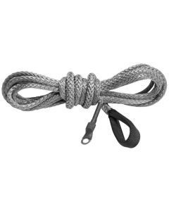 KFI Synthetic Winch Cable 3/16" x 12' - Smoke - SYN19-S12