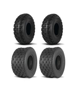 Kenda Set of Two K300 Dominator Tires (4 Ply) [20x7-8] And Two (4 Ply) [22x11-9] Tires