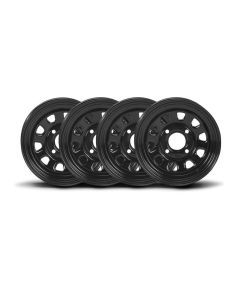 ITP Set of Four Delta Steel Wheels 12x7 5/4.5 2+5