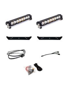 Baja Designs Behind Grille Light Bar Kit Dual 10 inch S8 Series Driving/Combo Pattern Clear Lens 448065