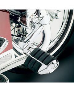 Kuryakyn Chrome Longhorn Offset Highway Iso Pegs 1-1/2" Guard Tube Harley Honda