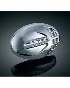 Kuryakyn Chrome Slotted Finned Scarab Air Cleaner Filter Cover Harley Big Twin
