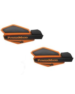 PowerMadd Star Series Replacement Hand Guards Orange Black Honda Yamaha Suzuki
