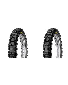 Pair of Maxxis Maxxcross IT M7305 Bias Dirt Bike Tires Rear 100/100-17 (2)