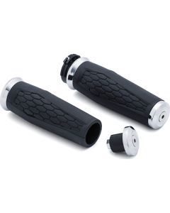 Kuryakyn Hex Grips for V-Twin Cable Chrome