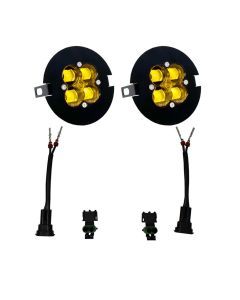 Baja Designs Fog Pocket Light Kit Squadron Series SAE Pattern Baja Amber Lens 447705