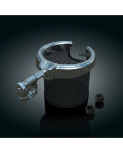 KURYAKYN CHROME PASSENGER MESH BASKET DRINK HOLDER FOR HARLEY TOURING TRIKE 1484