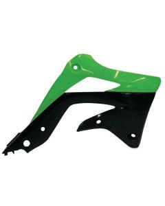 Acerbis Original Green/Black 12-15 Radiator Shrouds for Kawasaki - 2250431089