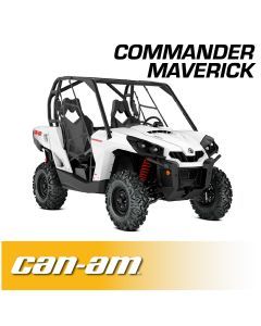 Rugged Radios Can-Am Commander and Late Model Maverick Complete Communication Kit with Bluetooth Intercom and 2-Way Radio - Dash Mount