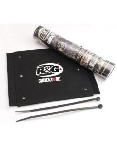 R&G Racing Black Shocktube Shock Protector For 2004-2007 Aprilia Pegaso 650 Factory