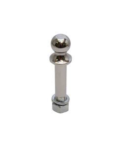 Hitch Ball, Chrome, Rated 6000, 2" x 1-1/4" x 6-5/8" (fits Eaz-Lift R3 Weight Distribution Kits)
