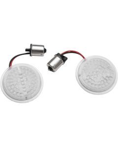 Kuryakyn LuminEZ LED Rear Turn Signal Inserts for Harley-Davidson Black 2939