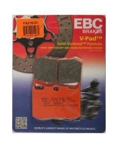 EBC 1 Pair V-Pad Semi-Sintered Touring Brake Pads MPN FA216/3V