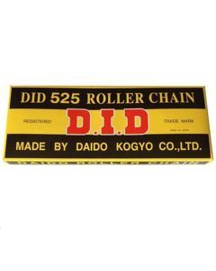 DID Standard 525 Chain 112 Links Natural for Street Motorcycle