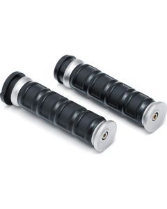 Kuryakyn Dillinger Grips for V-Twin TBW Silver