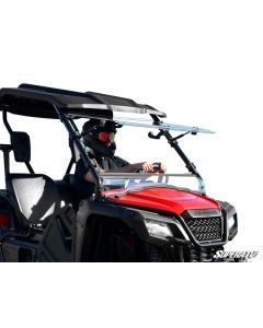 SuperATV Honda Pioneer 500 Scratch Resistant Flip Windshield FWS-H-PIO500-70