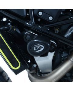 R&G Racing Black Aero Style Crash Protection Bobbins For 2021-2023 Husqvarna 125 Svartpilen