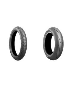 Bridgestone Battlax Adventurecross Scrambler AX41S And RS12 Tire Pair For KTM 990 Super Duke 07-09