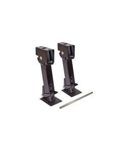 Stabilizer Trailer Jacks - Pair (2) - Flip Down Style - 650 lb. Lift / 1,000 lb. Support Capacity - with Handle