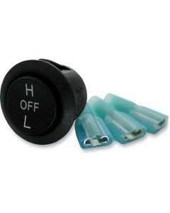 SPI SM-01225 Universal Rocker Switch InchhI-LoW-Off Inch With Connector Clips