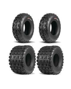 Kenda Set of Two K3210F/K3211 Havok Tires (6 Ply) [21x7-10] And Two (6 Ply) [20x11-9] Tires