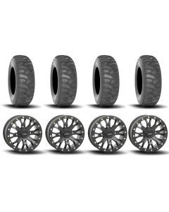 System 3 SB-4 Beadlock Matte Black 15" Wheels And SS360 Sand/Snow Tires [32x10-15]