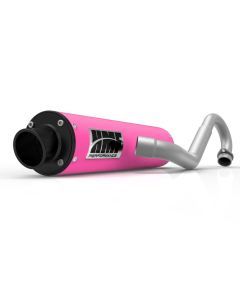 HMF Muffler Can-Am Outlander MAX 13-24 Pink Performance Full System Exhaust Black Turn Down End Cap