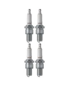 Set 4 NGK Standard Spark Plugs for Kawasaki KX125-E 1987-1986 Engine 125cc