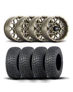 ITP Hurricane 14" Bronze Wheels And Terra Hook Tires [27x11-14]