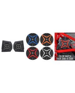 SSV Works Front 6.5" Speaker Pods With Red Grilles For Can-Am Defender HD10 18-22