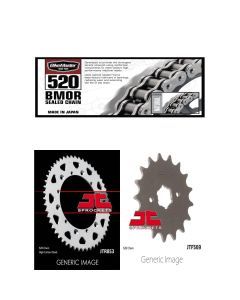 520 BMOR Chain, Front & Rear Sprocket Kit for YAMAHA YFZ350 Banshee 1989-2006
