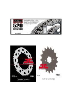 520 Precision Chain,Front & Rear Sprocket Kit YAMAHA YTZ250 Tri-Moto 1985-1986