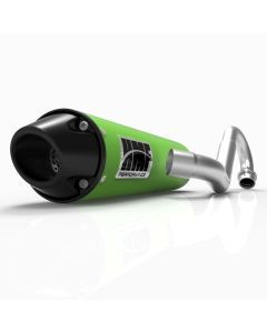 HMF Muffler Kawasaki Brute Force 750 15-24 Green Performance 3/4 Exhaust Black Euro End Cap