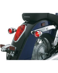 New Kawasaki VN2000F Classic LT 06-07Deep Dish T/S Bezels w/Lens Red by Kuryakyn