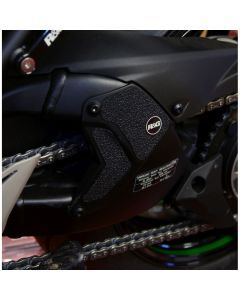 R&G Racing Black Boot Guard Kit For 2022-2023 Kawasaki Ninja H2 SX SE ZX1000