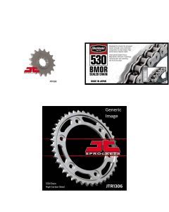 530 BMOR Chain Natural, Front & Rear Sprocket Kit for HONDA CBR1000RR 2004-2005