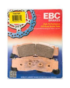 EBC 1 Pair Sintered R Series Heavy-Duty Brake Pads MPN FA676R