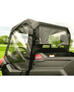 Falcon Ridge Black Canvas Soft Roll-Away Doors And Cold Rated Rear Window With Zipper For Honda Pioneer 2014-2023