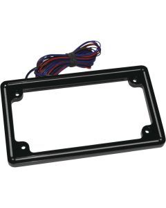 Letric Lighting Universal Plate Light License Plate Frame Gloss Black