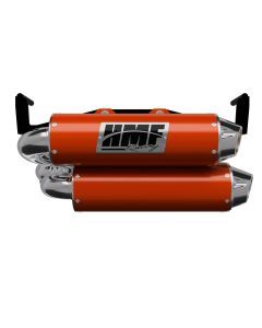 HMF Muffler Dual Full System Performance Exhaust Red - Can-Am Euro Polished End Cap For Can-Am Outlander 1000/850 2025-2026 14656637686