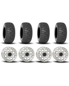 System 3 SB-7 Beadlock Machined 15" Wheels And SS360 Sand/Snow Tires [33x10-15] ,[33x12-15]