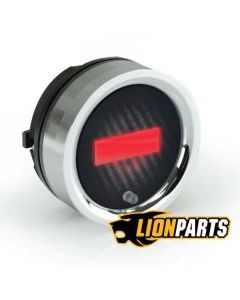 1955-56 Chevy Car Digital Clock, Carbon Fiber Style Face, Red Display