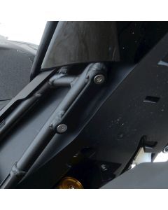 R&G Racing Black Footrest Delete Blanking Plates For 2021-2023 Honda CBR1000RR-R Fireblade SP CBR10SPM